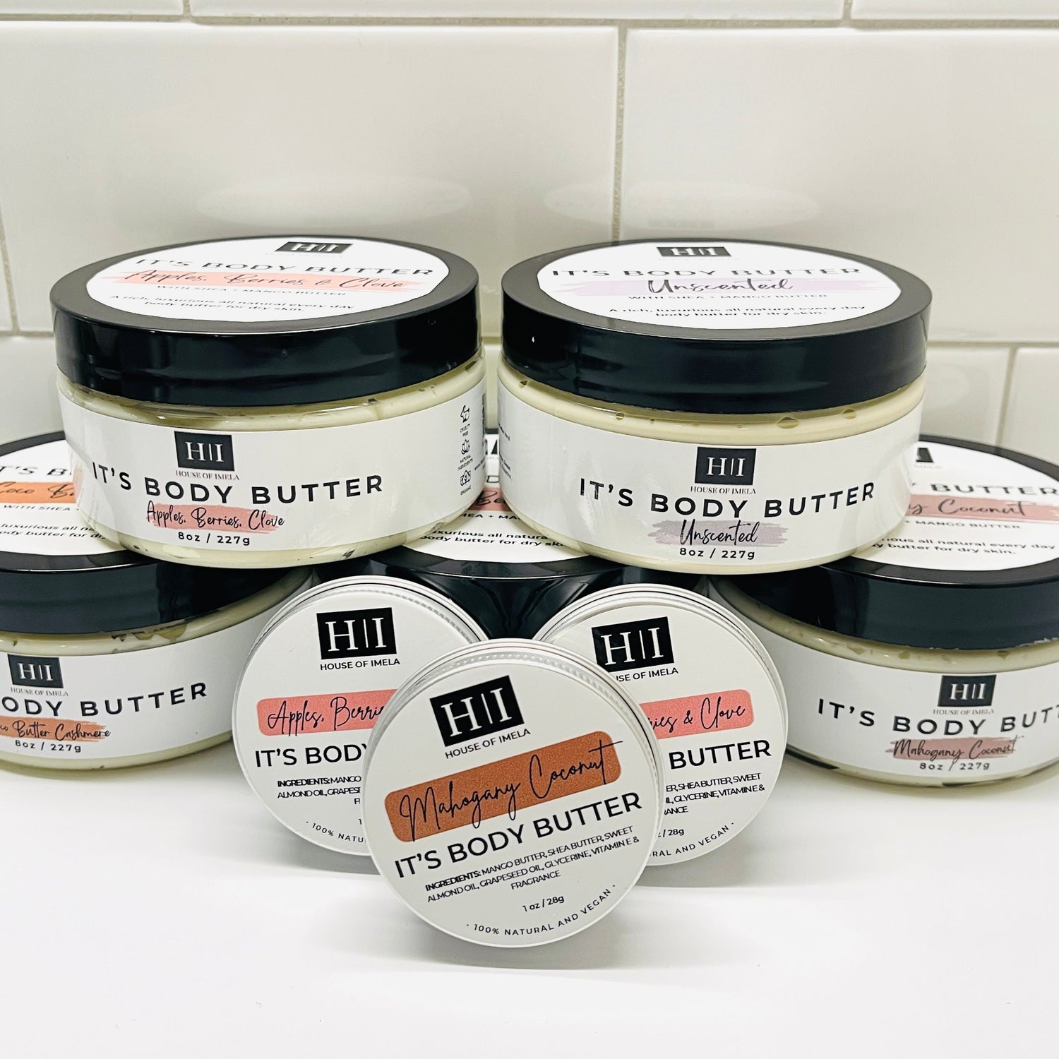 All-natural moisturizing hand and body butter