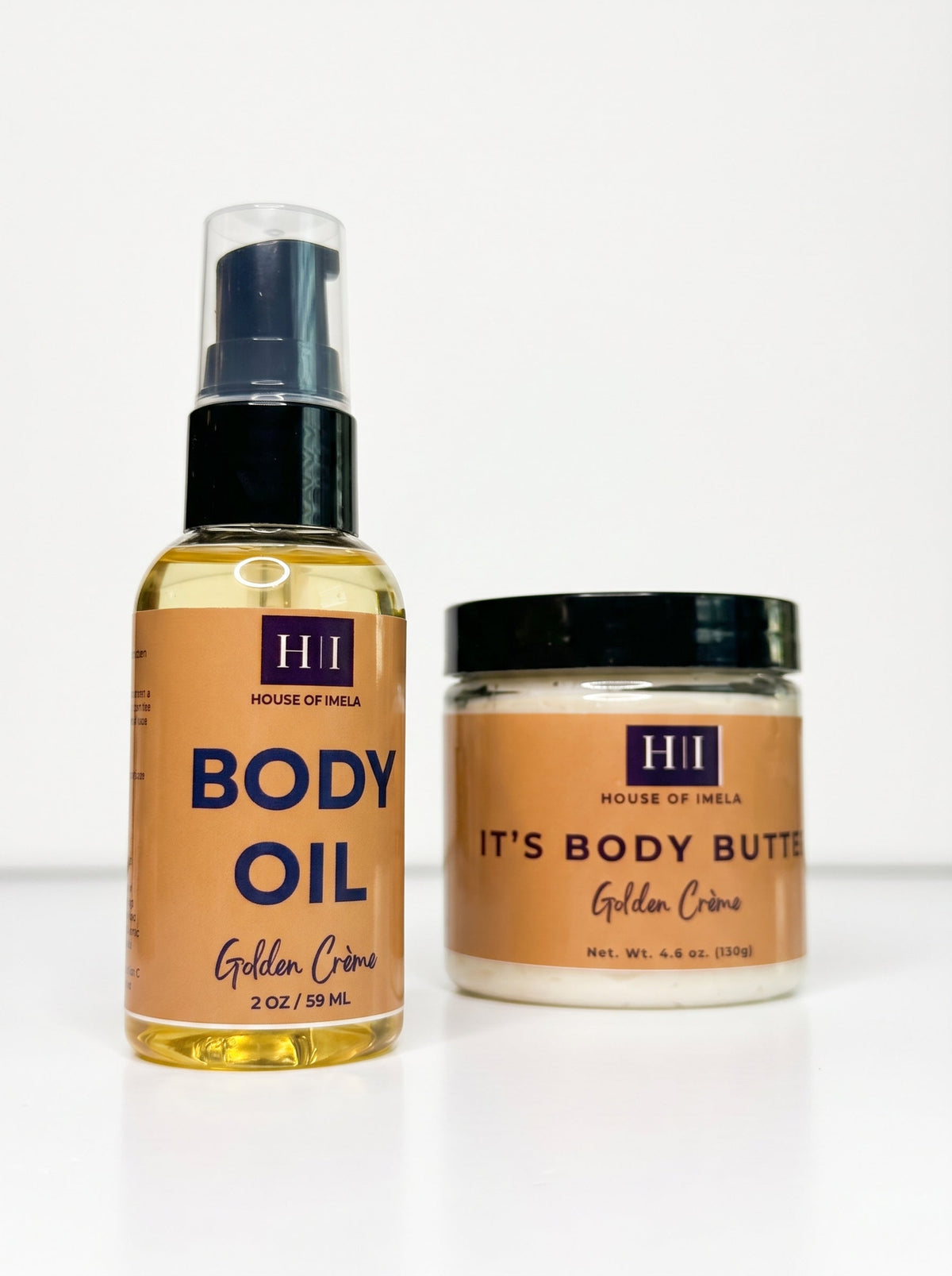 Golden Crème Mid Set: Body Butter and Body Oil
