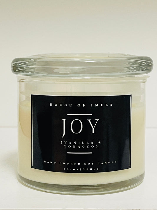 The 'Joy' Soy Candle - Vanilla & Tobacco