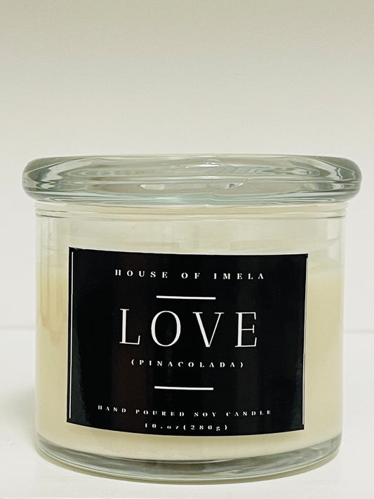 The 'Love' Soy Candle - Pinacolada