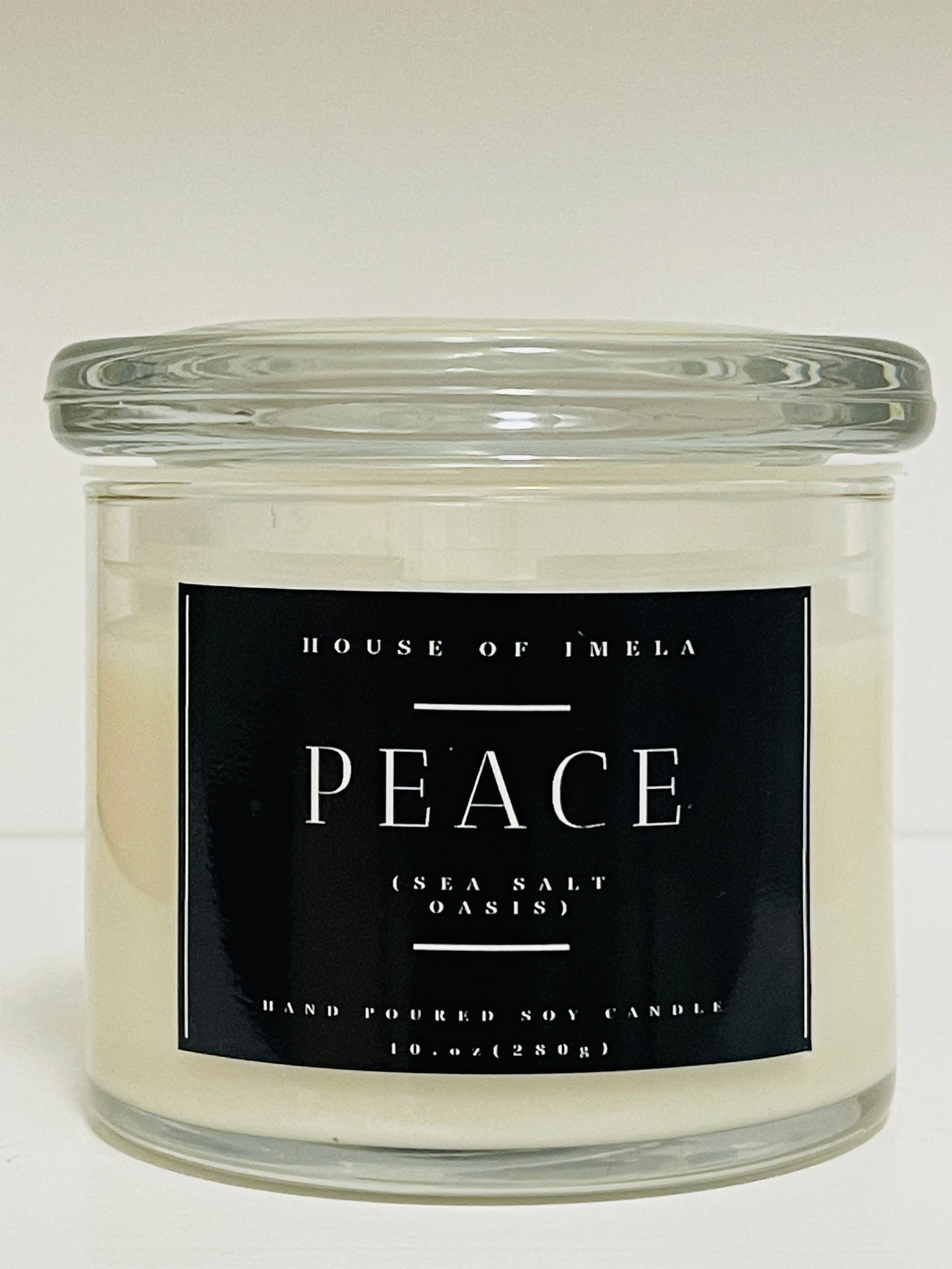 The 'Peace' Soy Candle - Sea Salt & Amber