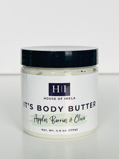 The Apple, Berries & Clove Collection - Mid Size Body Butter & Body Oil